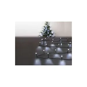 Comparateur de prix : FEERIC LIGHT & CHRISTMAS Guirlande lumineuse Extérieur programmable 7 mètres 96 LED Blanc froid