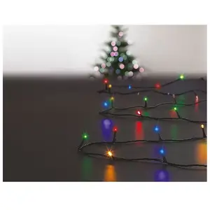 Comparateur de prix : FEERIC LIGHT & CHRISTMAS Guirlande lumineuse Extérieur programmable 7 mètres 96 LED Multicolore