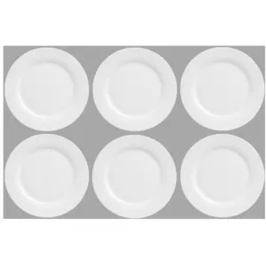 Comparateur de prix : AC-DÉCO Secret De Gourmet Lot De 6 Assiettes À Dessert Rondes - D 20 Cm - Blanc
