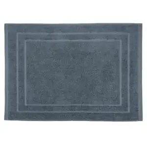 Comparateur de prix : Atmosphera Tapis de salle de Bain en coton Gris fonc? 50 x 70 cm