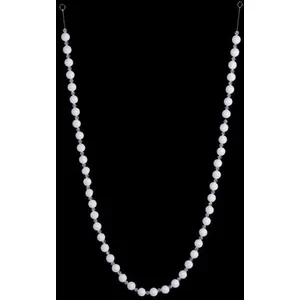 Comparateur de prix : Feeric Lights & Christmas Guirlande de Noël Perles "Polaire" 144cm Blanc