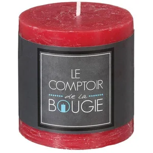 Atmosphera Comptoir de la Bougie - Bougie Ronde Rustic 7cm Rouge