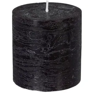 Atmosphera Créateur D'intérieur - Bougie rustique noir 220g pas cher