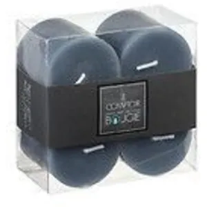 Lot de 4 bougies rustiques gris 60g Atmosphera Créateur D'intérieur