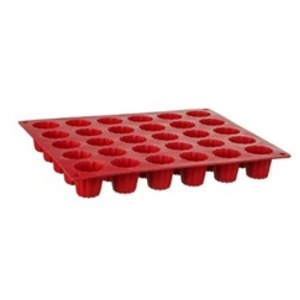 Paris Prix 5 Five - Moule 30 cannelés silicone rouge - 30.6x23.2x4 cm T.U pas cher