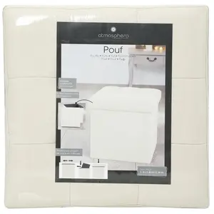 Comparateur de prix : Pouf pliant "Lysandre" beige - Beige - Atmosphera createur d'interieur