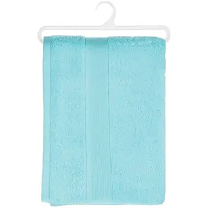 Atmosphera Serviette De Douche En Coton - 70 X 130 - Bleu Turquoise pas cher