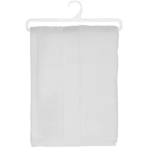 Drap de douche Essentiel coton blanc 70x130cm Atmosphera Créateur D'intérieur pas cher