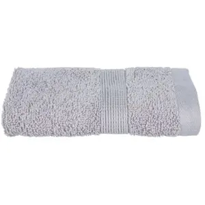 Comparateur de prix : Atmosphera Créateur D'intérieur - Serviette invité Essentiel coton gris taupe 30x50cm