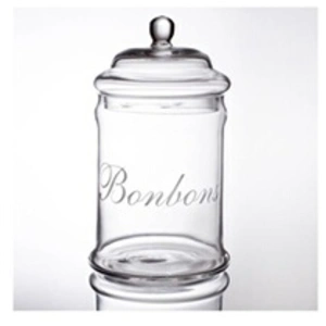 chocodic Bonbonnière en verre - FIVE - Cylindrique - Diam.12 x H.25 cm - 2 litres