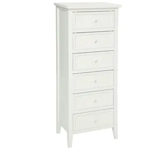 Comparateur de prix : Chiffonnier 6 tiroirs Charme Blanc Atmosphera