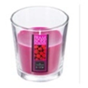 Bougie parfumée - Atmosphera - Framboise - 90g - Fuchsia - Verre - Intérieur pas cher
