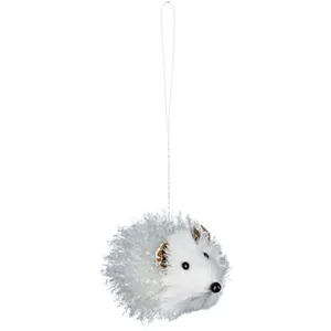 Comparateur de prix : Feeric Lights & Christmas Sujet de Noël Hérisson Givré "Cocon" 9cm Blanc