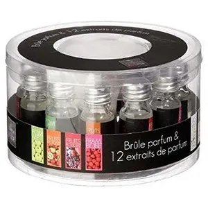 Comparateur de prix : JJA Atmosphera Créateur D'intérieur - Brûle-parfum avec 12 huiles transparent 10ml