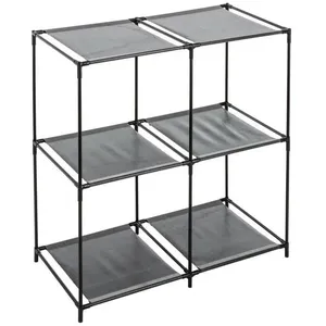 JJA Meuble de rangement - CUBE - 4 casiers - NON TISSE - MÉTAL - Dimensions: 68.5x34.5x70 cm pas cher