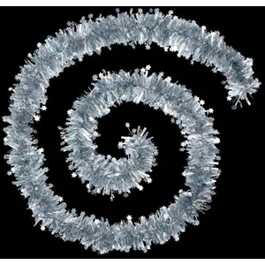 Comparateur de prix : ATMOSPHERA Guirlande touffue et étoilée (100x6x2 m - Argent)