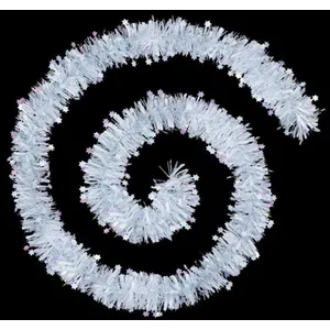 Comparateur de prix : HOMEMAISON Guirlande de noël - ATMOSPHERA - étoiles laser blanc - 100x6x2m
