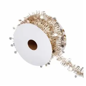 Feeric Light & Christmas Deco sapin Guirlande en rouleau fines avec étoiles 3 m Or pas cher