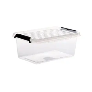 5five - boîte en plastique transparente "clip n box" 4,5l pas cher
