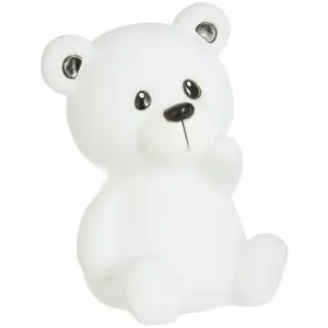 Comparateur de prix : Atmosphera - Veilleuse Led Modele Petit Ours, Plusieurs Couleurs,