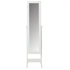 Armoire à bijoux Kristin blanc 37,2x145cm Atmosphera Créateur D'intérieur pas cher