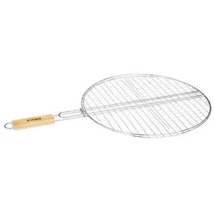 Comparateur de prix : AC-Déco Double Grille Barbecue Ronde - D 50 x H 75 cm - Métal chromé