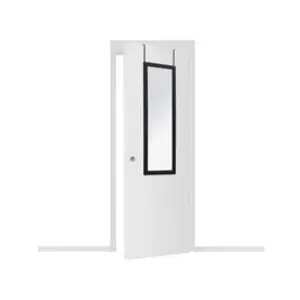 Miroir de porte Class - Noir - Atmosphera - 36 x 110 cm - Contemporain - Design pas cher