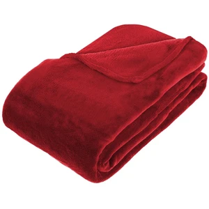 Comparateur de prix : JJA - Plaid microfibre rouge 180x230cm - Atmosphera créateur d'intérieur