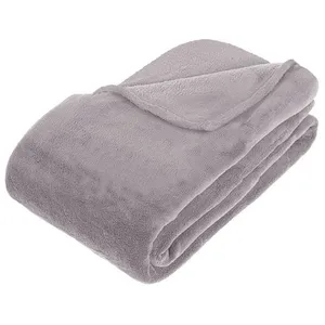 Comparateur de prix : Plaid microfibre gris 180x230cm - Atmosphera créateur d'intérieur