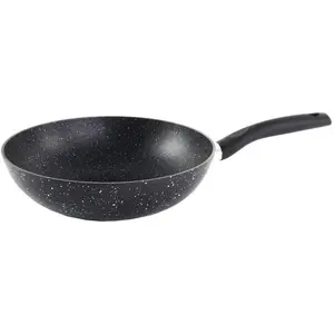 Comparateur de prix : Wok 28cm Aluminium Forge Effet Pierre Tous Feux Dont Induction