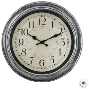 3S. x Home Pendule en plastique à moulures D40 cm pas cher