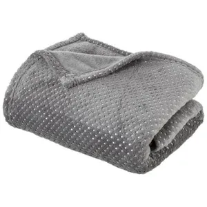 Plaid strass 125x150 - Gris - Atmosphera createur d'interieurVendu parcarrefour