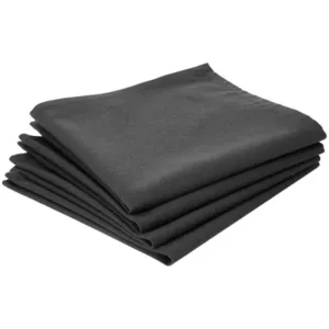 Atmosphera Ac-Deco Lot de 4 serviette de table en coton - L 40 cm x l 40 cm - Gris pas cher