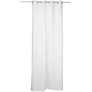 Atmosphera HomeMaison Rideau Isolant à oeillets, Polyester, Ivoire, 260x140 cm pas cher