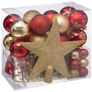Comparateur de prix : Kit de sapin "Soir de Noël" 44 pièces rouge/or Feeric lights & christmas