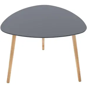 Comparateur de prix : Lot de 3 tables à café mileo anthracitegrisjaune - atmosphera MJA157052C