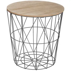 Comparateur de prix : Atmosphera Créateur D'intérieur - Table d appoint Kumi noir D40cm