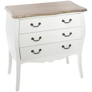 Comparateur de prix : Commode "Chrysa" blanche - Blanc - Atmosphera createur d'interieur