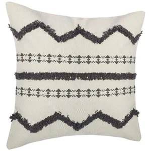 Housse de coussin gris 40x40cm - Atmosphera créateur d'intérieur pas cher