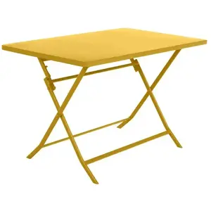 HESPERIDE Table de jardin Greensboro - Jaune moutarde pas cher