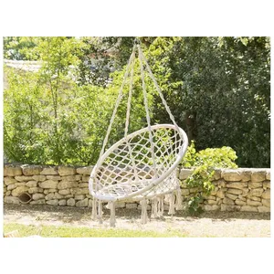 Comparateur de prix : Hesperide - Chaise détente macramé Plumaya Beige - Hespéride