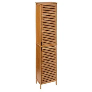 Comparateur de prix : AC-Déco Colonne de Rangement - Sicela - 34 x 24 x 170 cm - Bambou