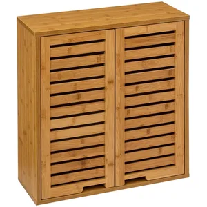 Comparateur de prix : 5 five simply smart Meuble Haut Salle Bain 2 Portes Bambou Sicela - Bambou
