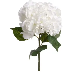 Comparateur de prix : Atmosphera tige fleur artificielle hortensia blanc 83cm - jja 130813