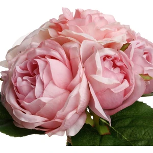 Comparateur de prix : ATMOSPHERA Bouquet de Fleurs artificielles 9 Roses anciennes D. 23 x H. 30 cm