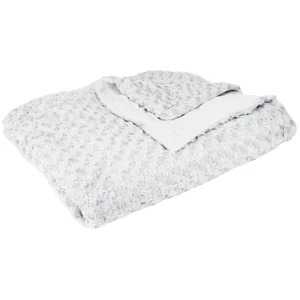 Comparateur de prix : Atmosphera - Plaid Bouclette Fausse Fourrure - Gris Clair 180x230 cm