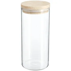 Comparateur de prix : AC-DÉCO 5five Simply Smart - Bocal verre couvercle bois hermet 1.3l - 5five