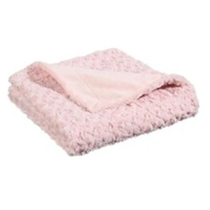 ATMOSPHERA 3S. x Home Plaid effet fourrure bouclée 120x160cm rose en polyester