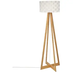 Comparateur de prix : ATMOSPHERA CREATEUR D'INTERIEUR Lampadaire en bambou - E27 - 60 W - H. 150 cm - Blanc