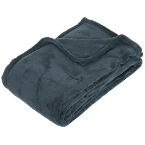 Atmosphera Créateur d'intérieur - Plaid Microfibre 130x180cm Orage pas cher